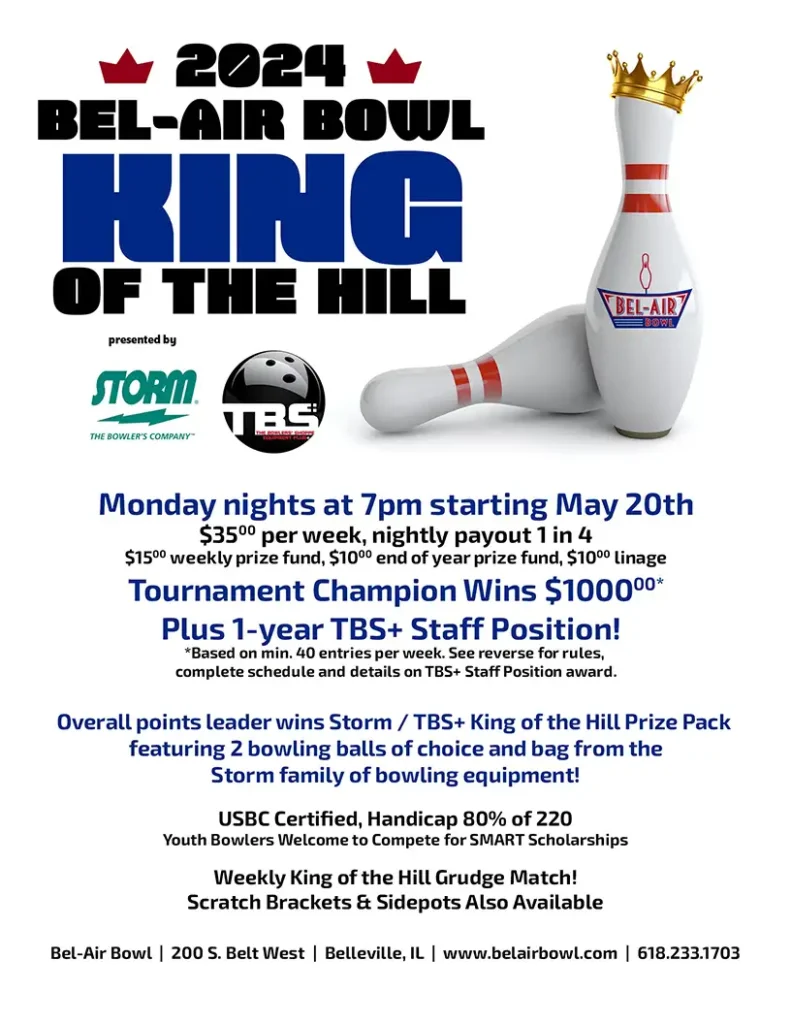 king of the hill summer 2024 bowling league bel-air bowl
